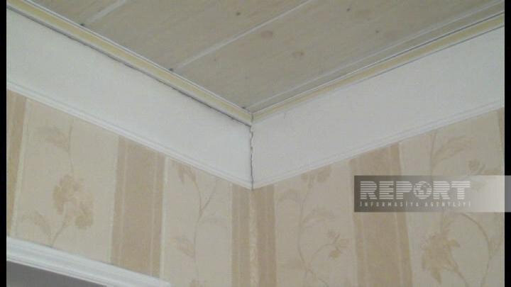 Şirvanda zəlzələ nəticəsində bir neçə evdə çatlar əmələ gəlib - FOTO