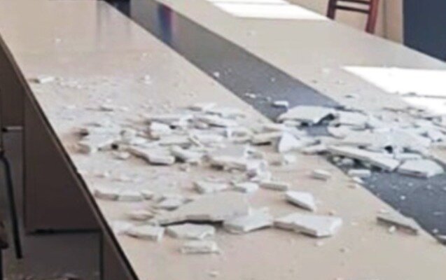 Məktəbdə tavanın çökməsi ilə bağlı xəbərə rəsmi reaksiya - Video