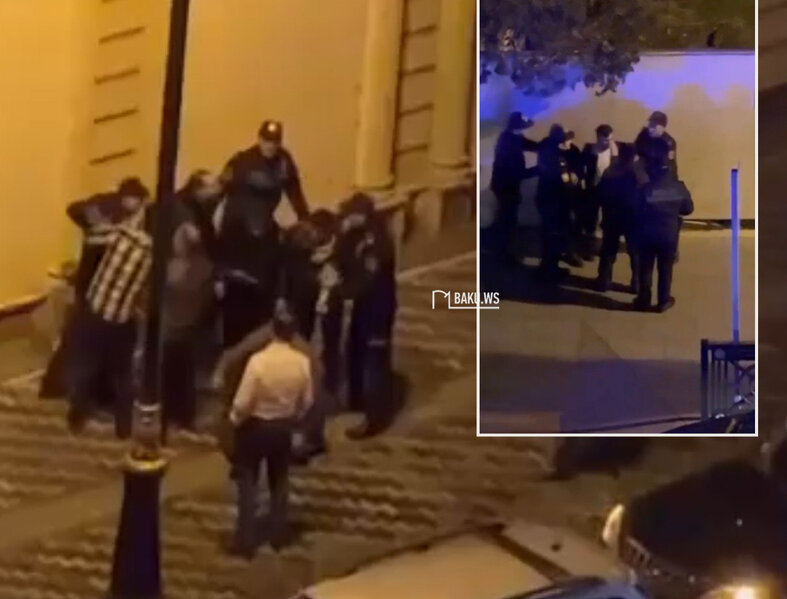 Bakıda şadlıq sarayı önündəki kütləvi davaya DİN-dən REAKSİYA - YENİLƏNİB + VİDEO