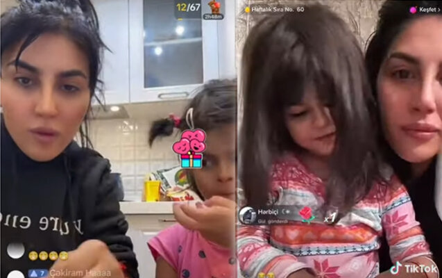 Uşaqlarına söyüş öyrədib TikTokdan pul qazananlar...