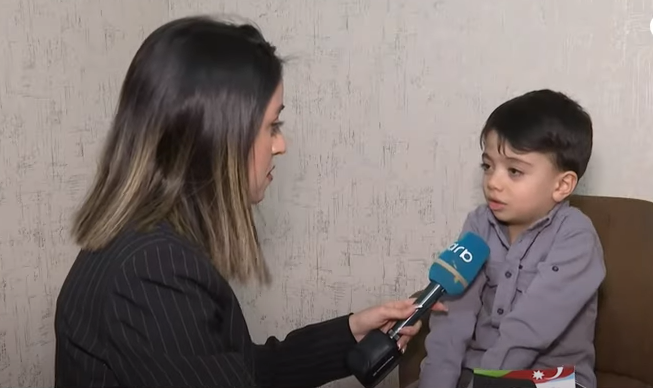 Balaca Həzrətin maraqlı arzusu: "İlham babanı görmək istəyirəm" - VİDEO