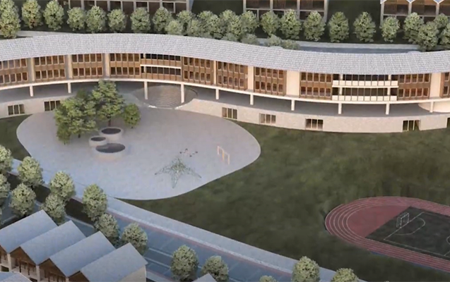 Kəlbəcərdə müasir məktəb binası tikilir - Video