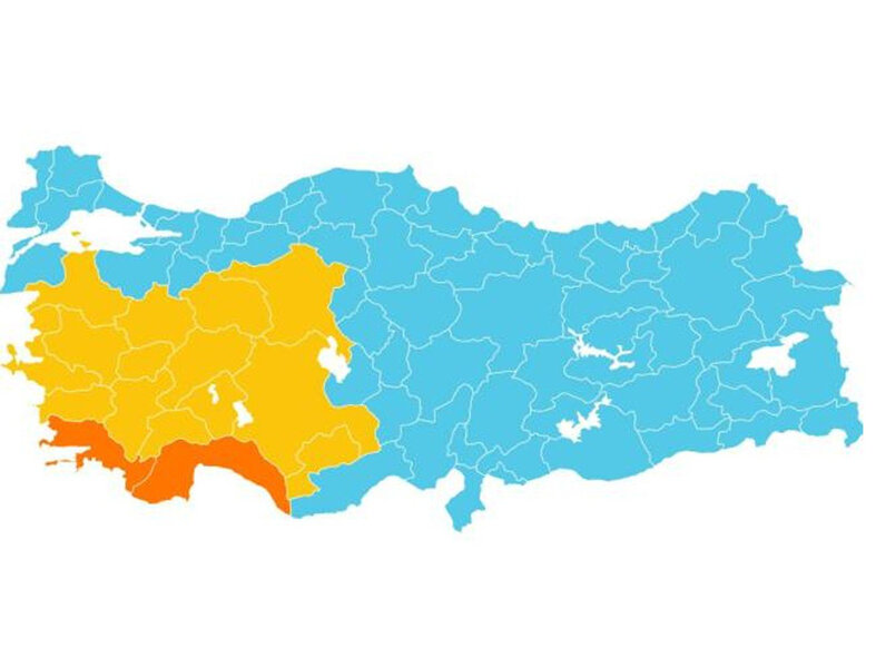 Türkiyənin 16 şəhərinə XƏBƏRDARLIQ