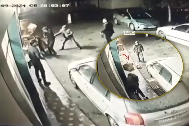 Bakıda 26 yaşlı gəncin ürəyindən bıçaqlanma anı - ANBAAN VİDEO