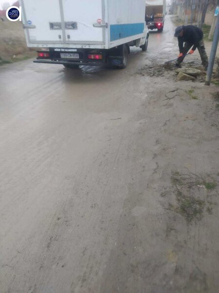 Masazır sakinləri: "Necə olur ki, 5 ildir təmir olunan yol sıradan çıxıb?" – Fotolar