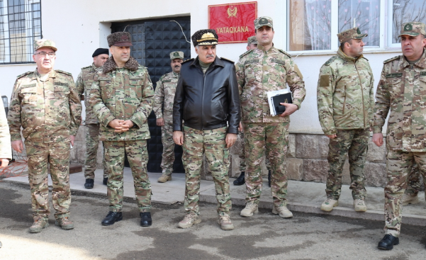Hərbi prokuror Xanlar Vəliyev Şuşa və Xankəndidə hərbçilərlə görüşüb
