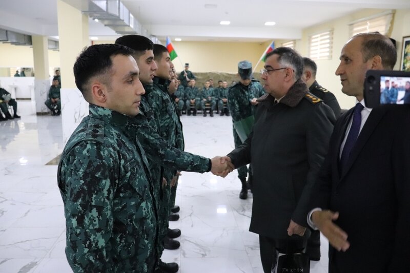 Hərbi Prokurorluq işçiləri Novruz bayramı ilə əlaqədar hərbi hissələrdə olublar