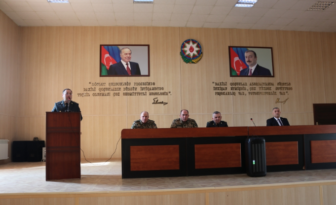 Hərbi Prokurorluq işçiləri DİN-in yüksək rütbəli vəzifəli şəxsləri ilə birgə hərbi hissələrdə olublar