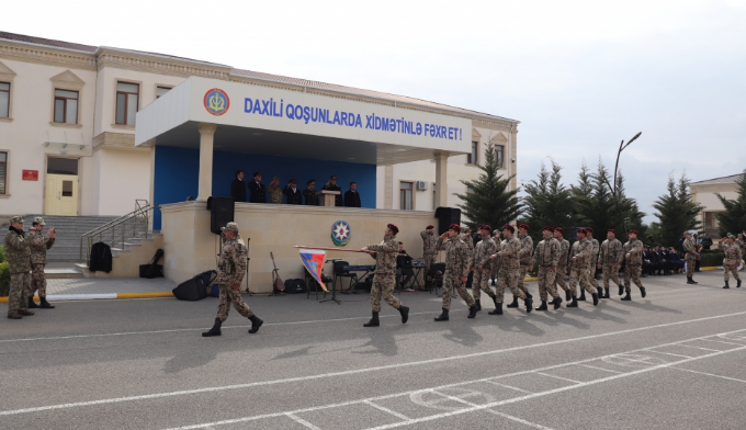 Hərbi Prokurorluq işçiləri DİN-in yüksək rütbəli vəzifəli şəxsləri ilə birgə hərbi hissələrdə olublar