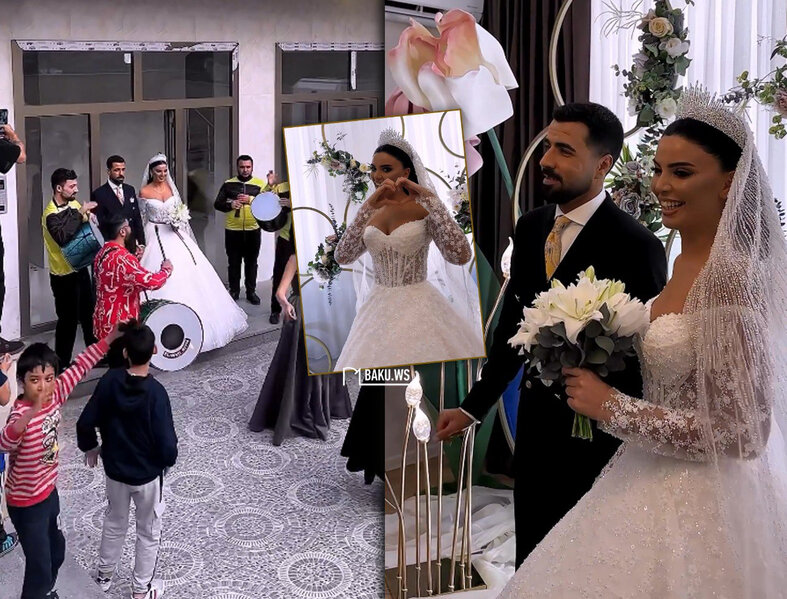 Azərbaycanlı aparıcının toyundan görüntülər - VİDEO