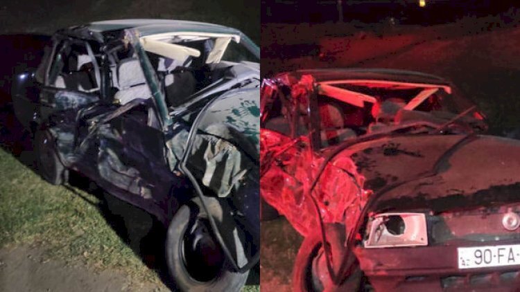 Ağstafada qəza: Ölən və xəsarət alanlar var - Fotolar