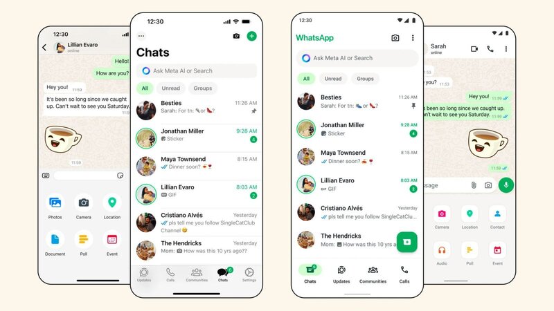 "WhatsApp"ın dizaynı dəyişdi