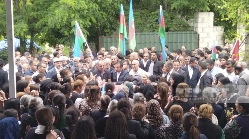 Tərtərdə Birinci Qarabağ müharibəsinin şəhidi Ədalət Əliyev dəfn edilib