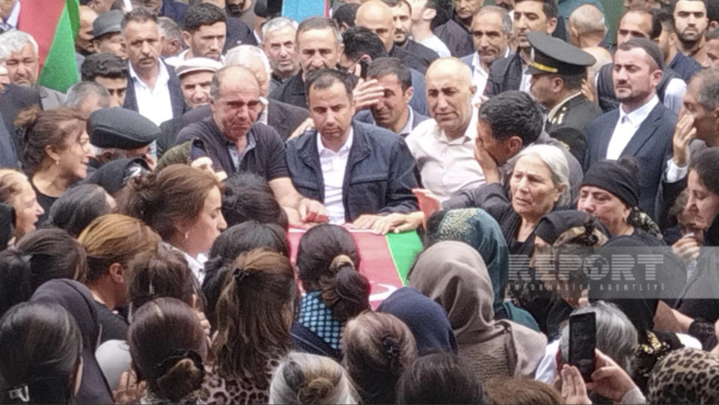 Tərtərdə Birinci Qarabağ müharibəsinin şəhidi Ədalət Əliyev dəfn edilib