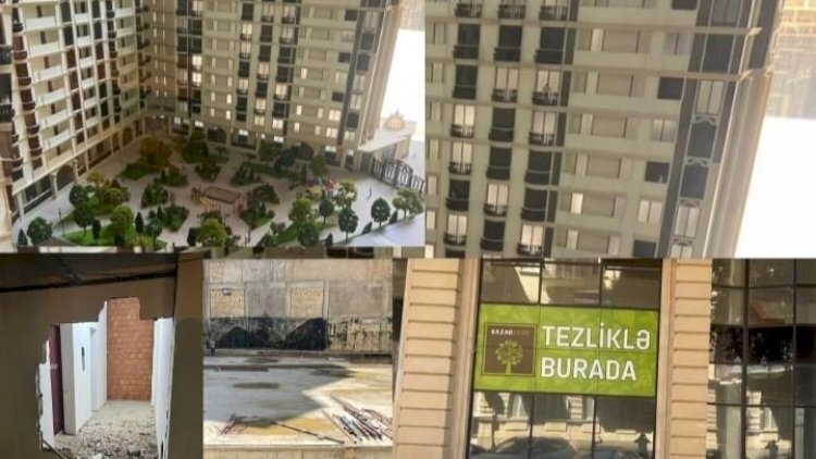 Bakıda qarşıdurma: Blokun qapısı hörüldü, sakinlər ayağa qalxdı - Video