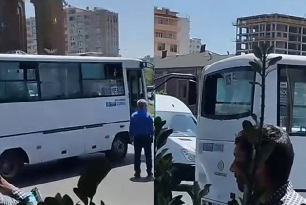 Bakıda iki avtobus bir-birinə çırpıldı