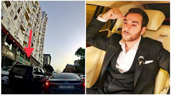 Məşhur müğənni lüks avtomobiliylə maşınların üzərinə "protiv" getdi - 10-BO-123 - VİDEO