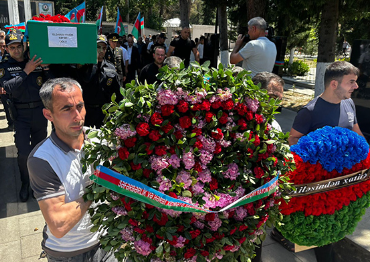 I Qarabağ müharibəsi şəhidi Göyçayda dəfn olundu - Fotolar