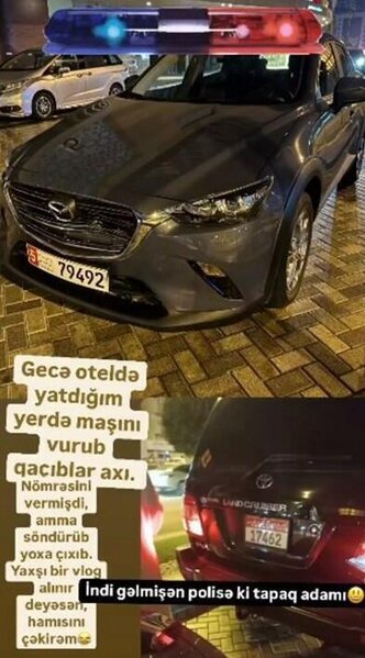 Dubaya gedən azərbaycanlı məşhurun başına iş gəldi - FOTO