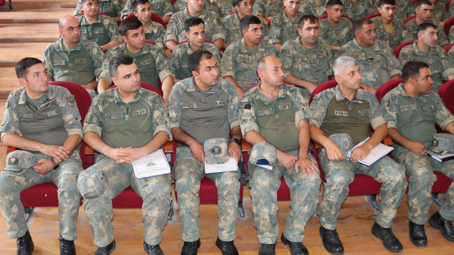 Xankəndidə Hərbi Prokurorluğun əməkdaşları Ulu Öndərin xatirəsini anıblar