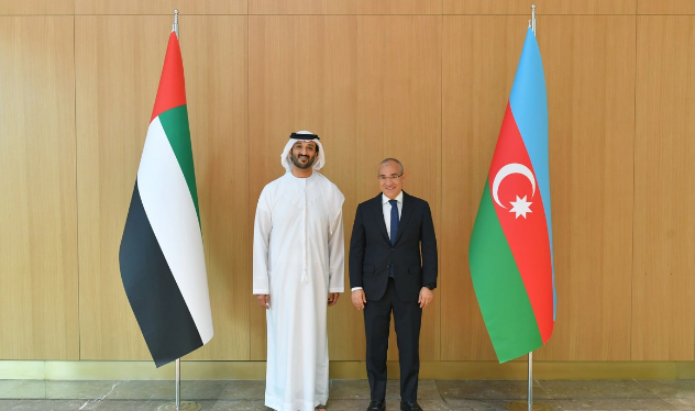 Mikayıl Cabbarov BƏƏ-nin iqtisadiyyat naziri ilə görüşdü