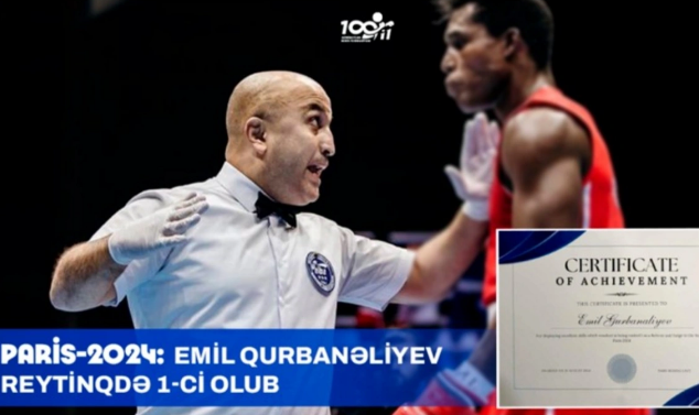 Azərbaycanlı referi Paris-2024-də ən reytinqli hakim seçilib