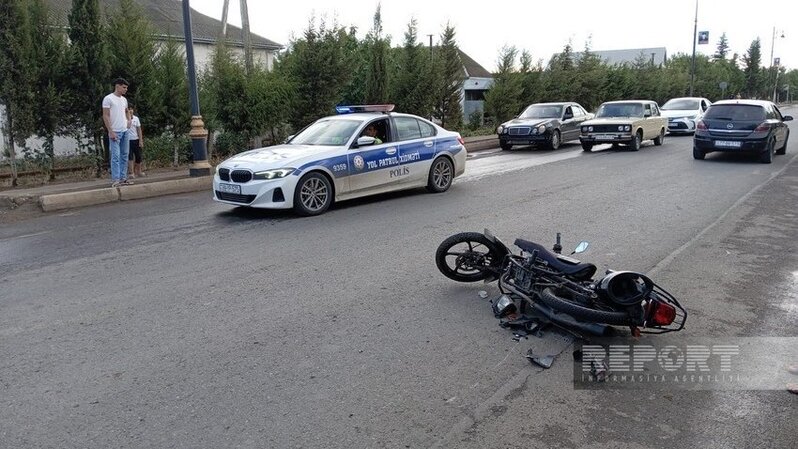 Cəlilabadda motosikletçi yol-nəqliyyat hadisəsində xəsarət alıb