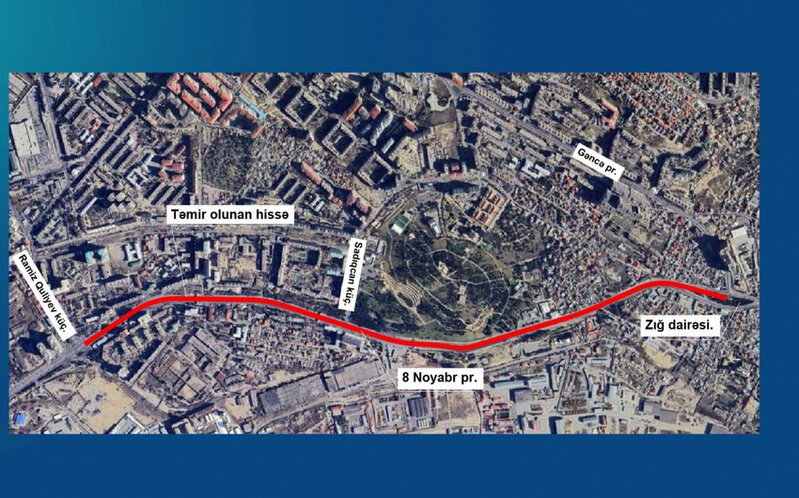 Bakının əsas yollarından biri TAM BAĞLANIR - Sabah saat 06:00-dan... - FOTO