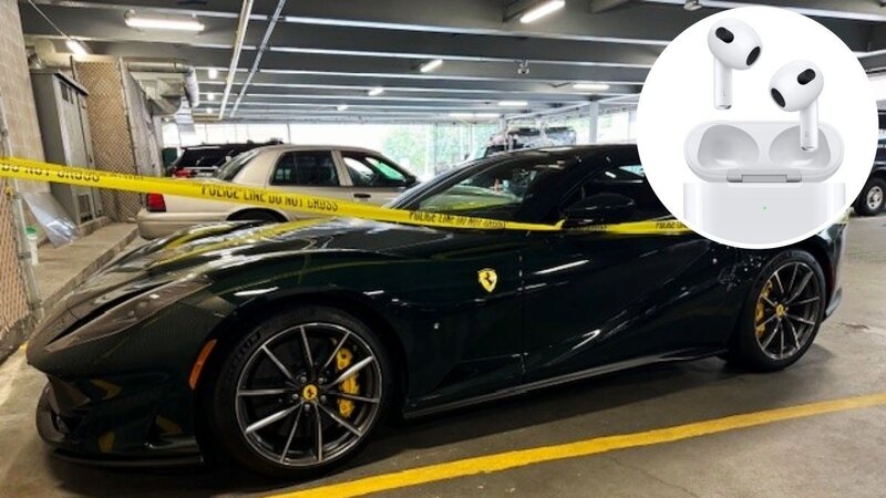 Oğurlanmış 1 milyon manatlıq Ferrari AirPods sayəsində tapıldı