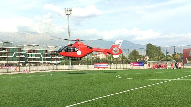 İnfarkt keçirdi, təcili yardım helikopteri meydançaya endi - FOTO