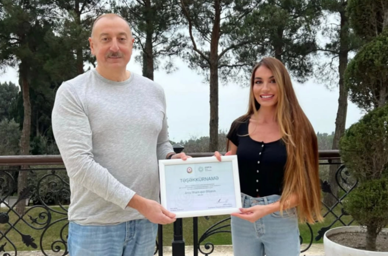 Prezident Arzu Əliyevanı təltif edib