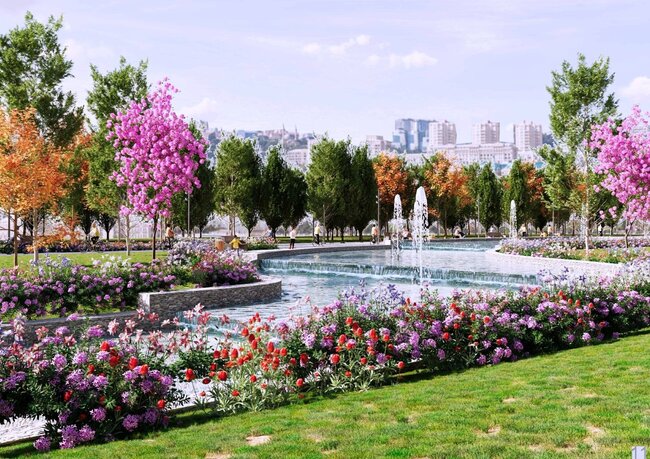 Bakıda yeni park salınır - Fotolar
