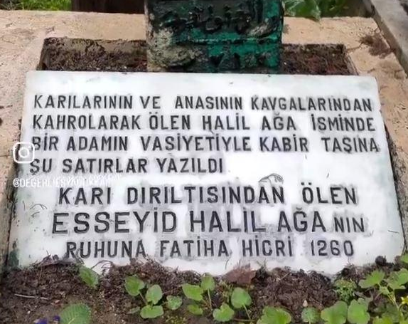 Məzar daşının üzərində yazılanlar görənləri təəccübləndirdi - FOTO