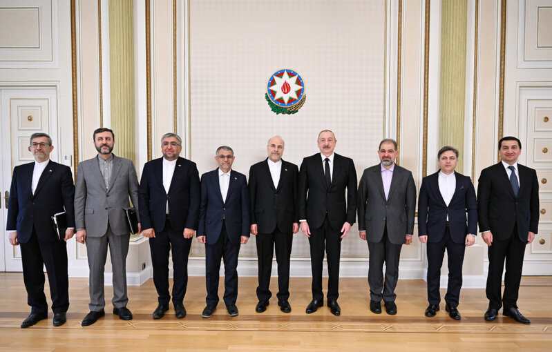 İlham Əliyev Qalibafı qəbul etdi (FOTO/YENİLƏNİB)