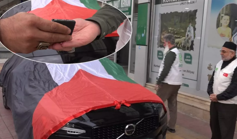 Görüntülərdən təsirləndi: 5 milyonluq avtomobilini bağışladı