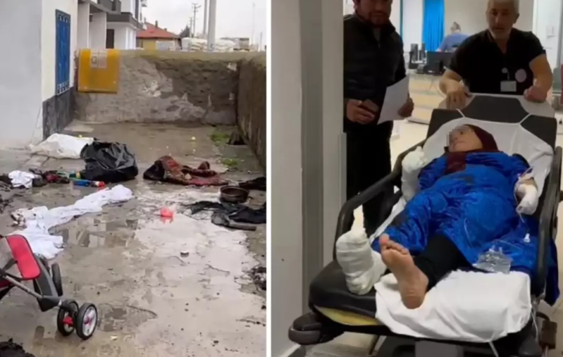 İftar üçün yemək hazırlayarkən ölümdən döndü - VİDEO