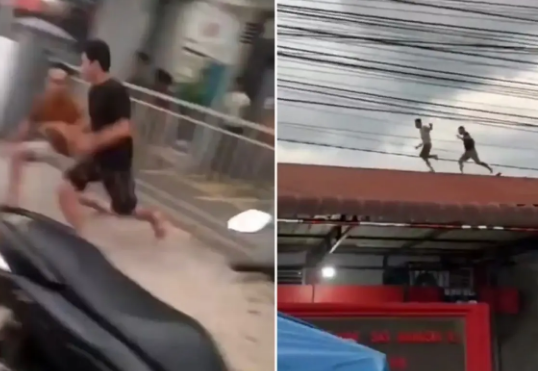 İndoneziyada məhbuslar həbsxanadan belə qaçdılar - VİDEO