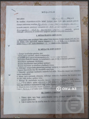Şərurlu İsfəndiyardan NÖVBƏTİ ŞİKAYƏT: "85 min dollarımı qaytarmır, deyir, ucuz satmışıq"