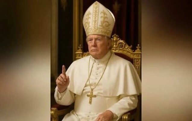 Özünü Roma Papası kimi təsvir etdi - Foto