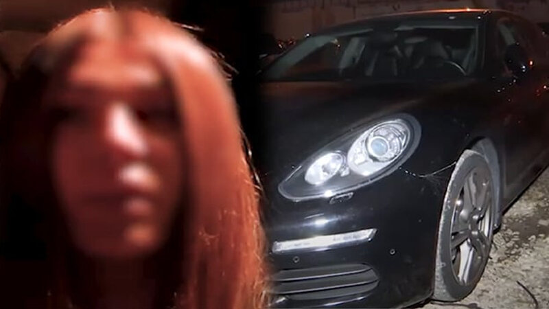 "Porsche"ni sərxoş vəziyyətdə sürən qadın ayıq sürücü də sifariş veribmiş...