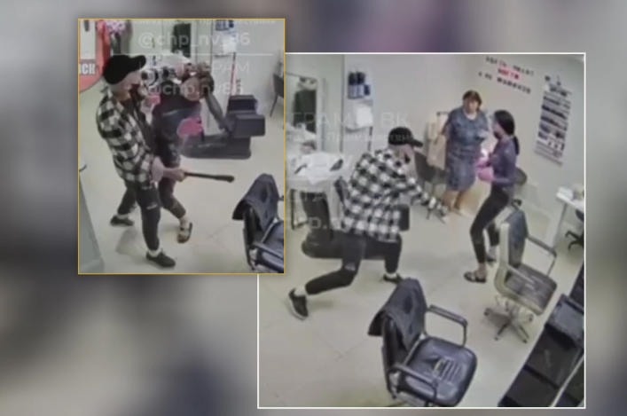 Rusiyada azərbaycanlı gözəllik salonuna girərək keçmiş arvadını döydü - ANBAAN GÖRÜNTÜ