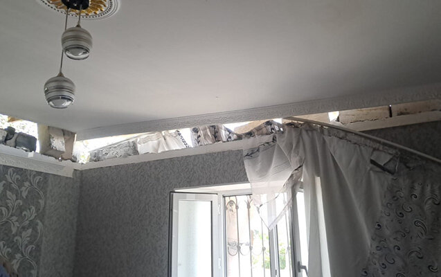 Mingəçevirdə evdə partlayış - Video