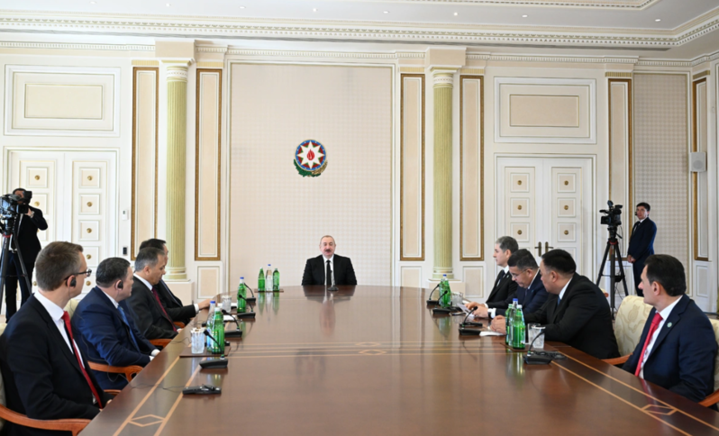 İlham Əliyev TDT-nin daxili işlər nazirlərini qəbul edib