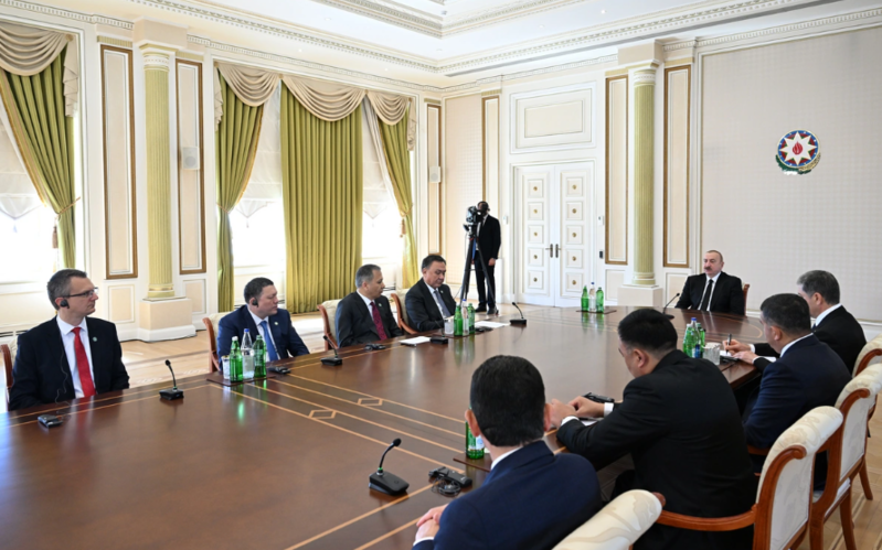 İlham Əliyev TDT-nin daxili işlər nazirlərini qəbul edib