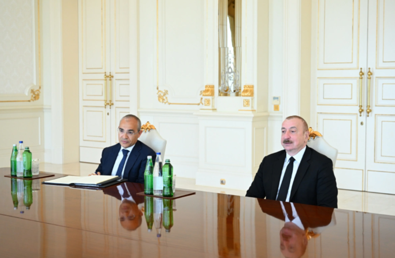 Prezident İlham Əliyev Alman İqtisadiyyatının Şərq Komitəsinin sədrini qəbul edib