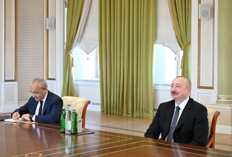 İlham Əliyev Özbəkistanın investisiya, sənaye və ticarət nazirini qəbul edib