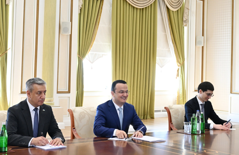 İlham Əliyev Özbəkistanın investisiya, sənaye və ticarət nazirini qəbul edib