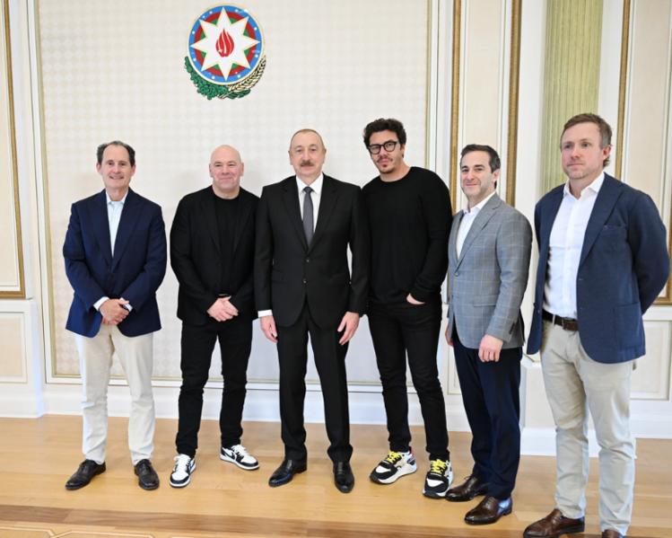 İlham Əliyev UFC-nin prezidentini qəbul edib