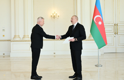 Prezident İlham Əliyev Polşanın ölkəmizə yeni təyin olunmuş səfirinin etimadnaməsini qəbul edib
