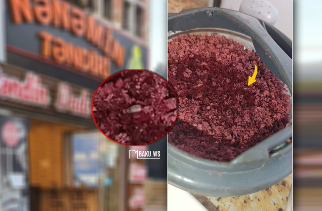 Məşhur təndirxanada biabırçılıq - Yeməyə əlavə verilən sumağa qurd düşübmüş